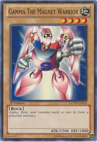 Gamma the Magnet Warrior LCYW-EN014 card from Legendary Collection 3: Yugi's World