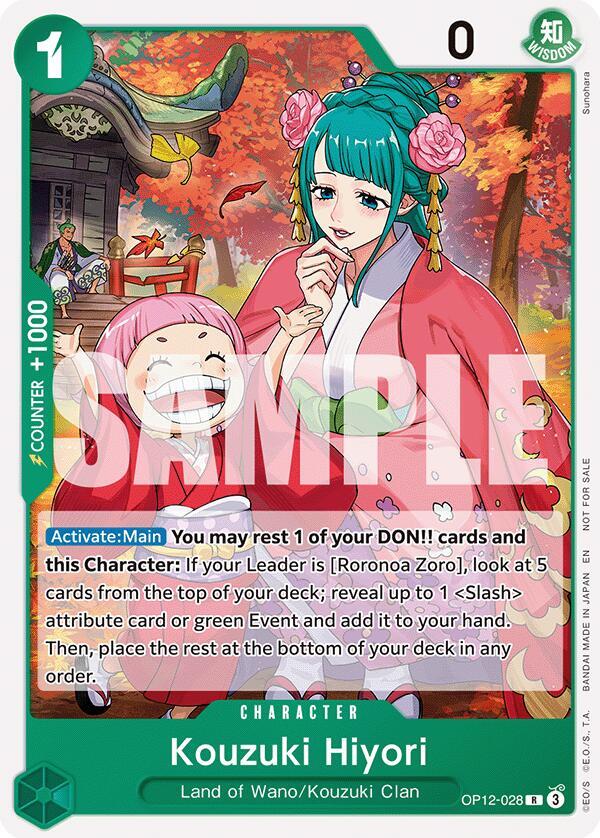 Kouzuki Hiyori (Tournament Pack 2026 Vol. 1) OP12-028 card from One Piece Promotion Cards