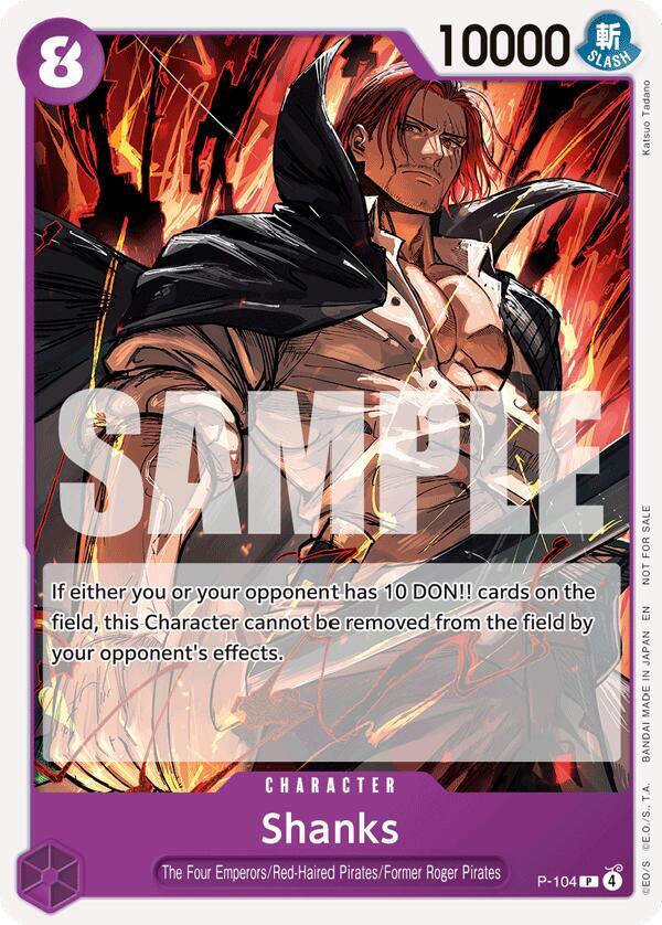 Shanks (Store Tournament 2025 Vol. 4) P-104 card from One Piece Promotion Cards