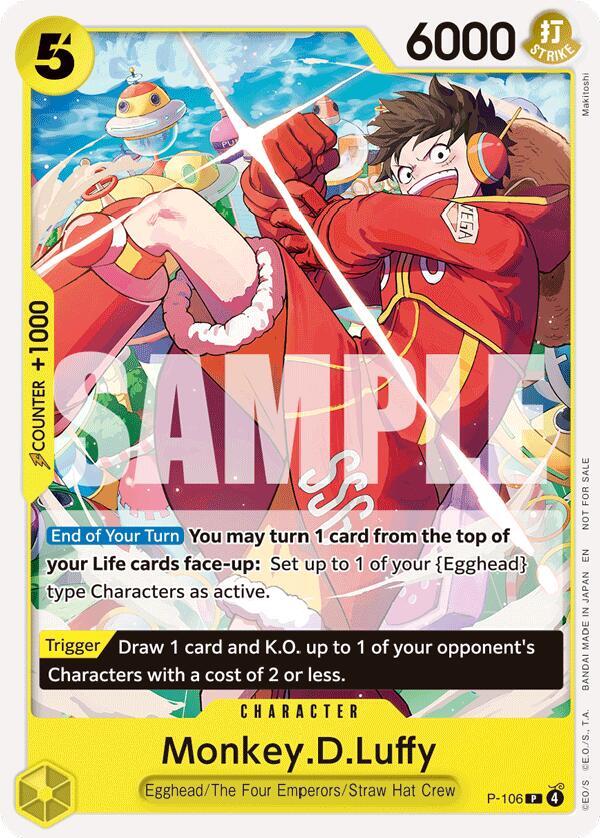 Monkey.D.Luffy (Store Tournament 2025 Vol. 4) P-106 card from One Piece Promotion Cards