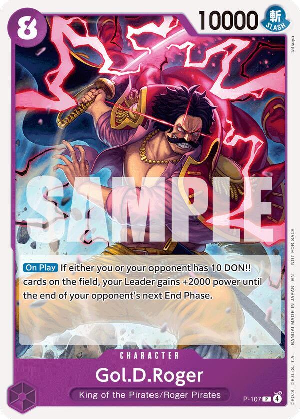 Gol.D.Roger (Store Tournament 2025 Vol. 4) P-107 card from One Piece Promotion Cards