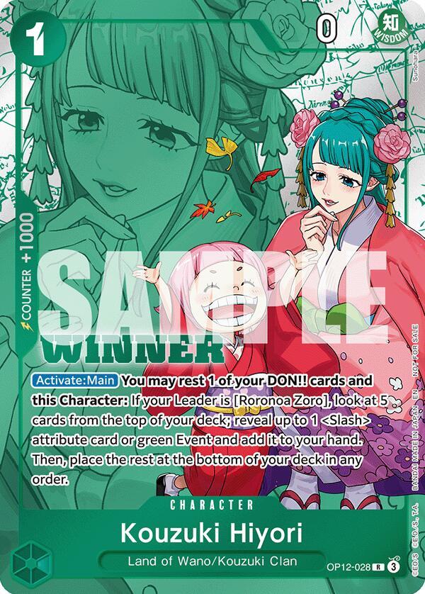 Kouzuki Hiyori (Winner Pack 2026 Vol. 1) OP12-028 card from One Piece Promotion Cards