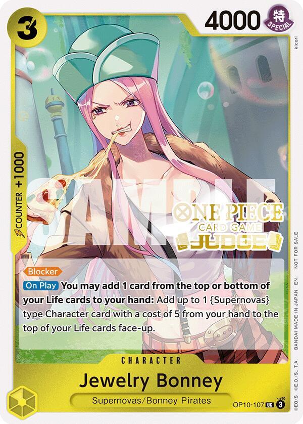 Jewelry Bonney (Judge Pack Vol. 7) OP10-107 card from One Piece Promotion Cards