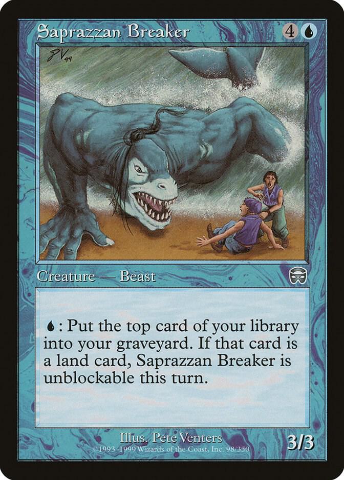 Saprazzan Breaker 98 card from Mercadian Masques