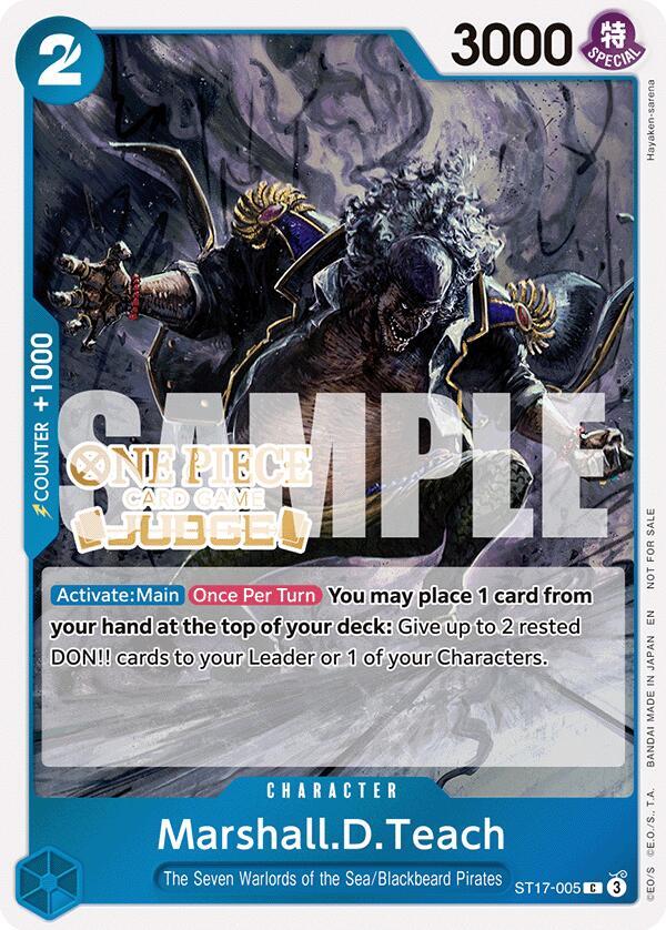 Marshall.D.Teach (Judge Pack Vol. 7) ST17-005 card from One Piece Promotion Cards