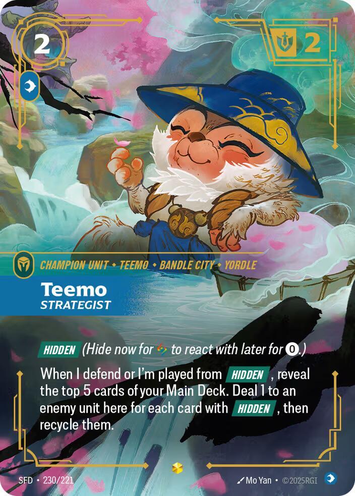 Teemo - Strategist (Overnumbered) 230/221 card from Spiritforged