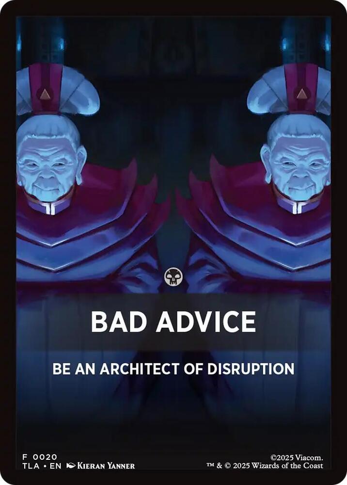 Bad Advice Theme Card 20 card from Avatar: The Last Airbender