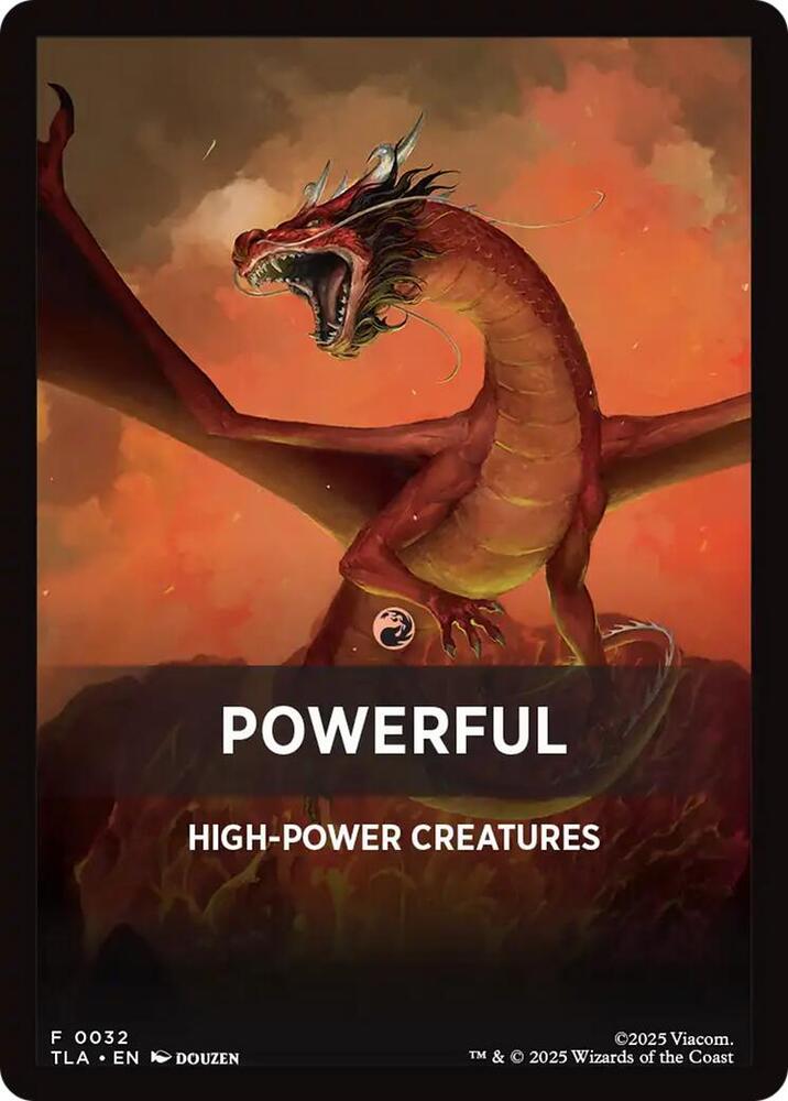 Powerful Theme Card 32 card from Avatar: The Last Airbender