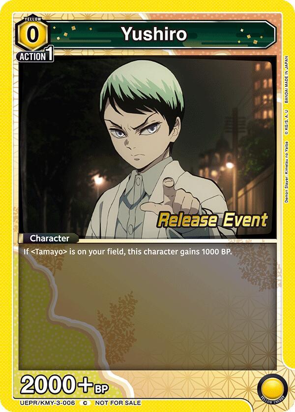 Yushiro UEPR/KMY-3-006 card from UEX05BT: Demon Slayer: Kimetsu no Yaiba Vol.2 Release Event Cards
