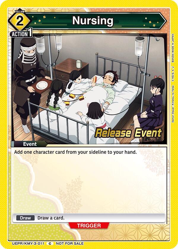 Nursing UEPR/KMY-3-011 card from UEX05BT: Demon Slayer: Kimetsu no Yaiba Vol.2 Release Event Cards