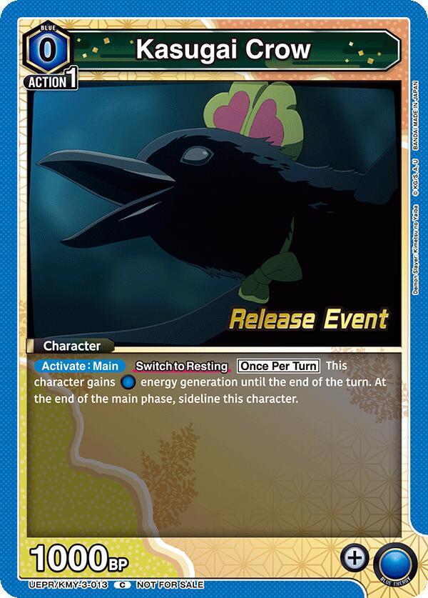 Kasugai Crow UEPR/KMY-3-013 card from UEX05BT: Demon Slayer: Kimetsu no Yaiba Vol.2 Release Event Cards