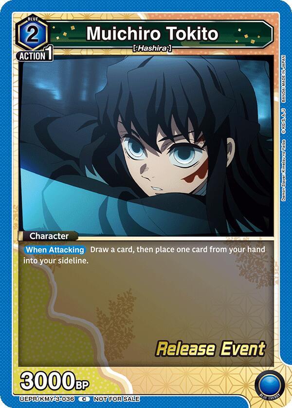 Muichiro Tokito UEPR/KMY-3-036 card from UEX05BT: Demon Slayer: Kimetsu no Yaiba Vol.2 Release Event Cards