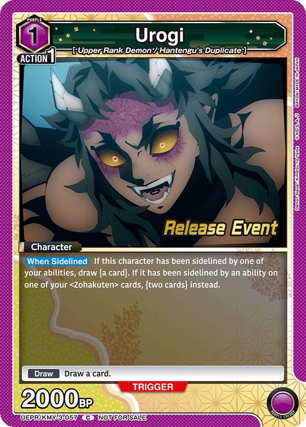 Urogi UEPR/KMY-3-057 card from UEX05BT: Demon Slayer: Kimetsu no Yaiba Vol.2 Release Event Cards