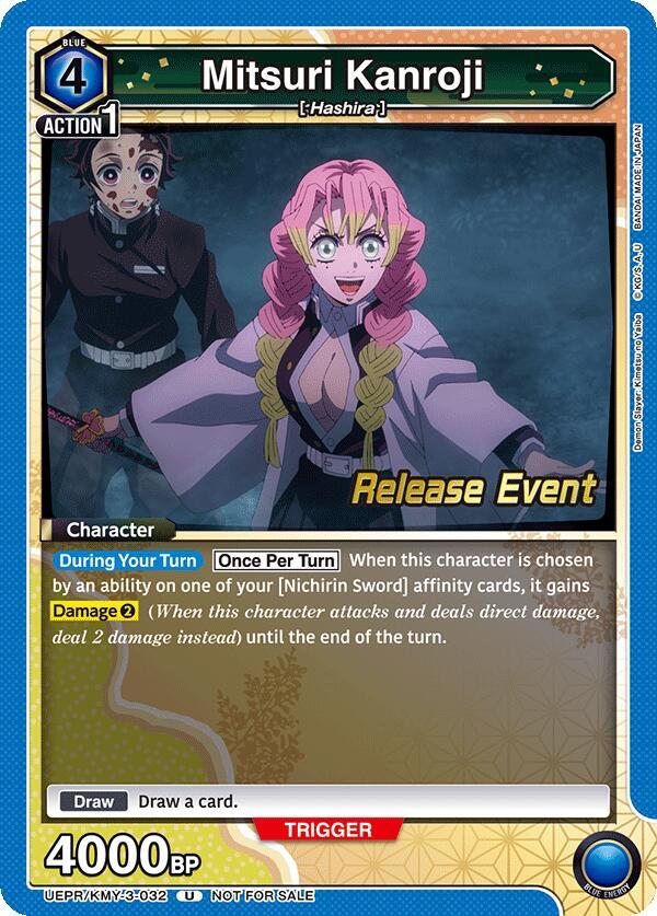 Mitsuri Kanroji UEPR/KMY-3-032 card from UEX05BT: Demon Slayer: Kimetsu no Yaiba Vol.2 Release Event Cards