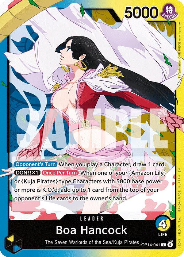 Boa Hancock OP14-041 card from The Azure Sea's Seven