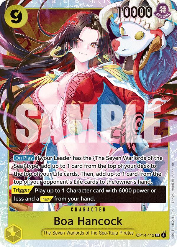 Boa Hancock OP14-112 card from The Azure Sea's Seven