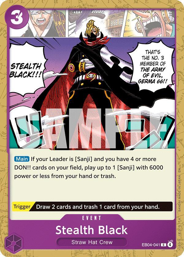 Stealth Black EB04-041 card from The Azure Sea's Seven