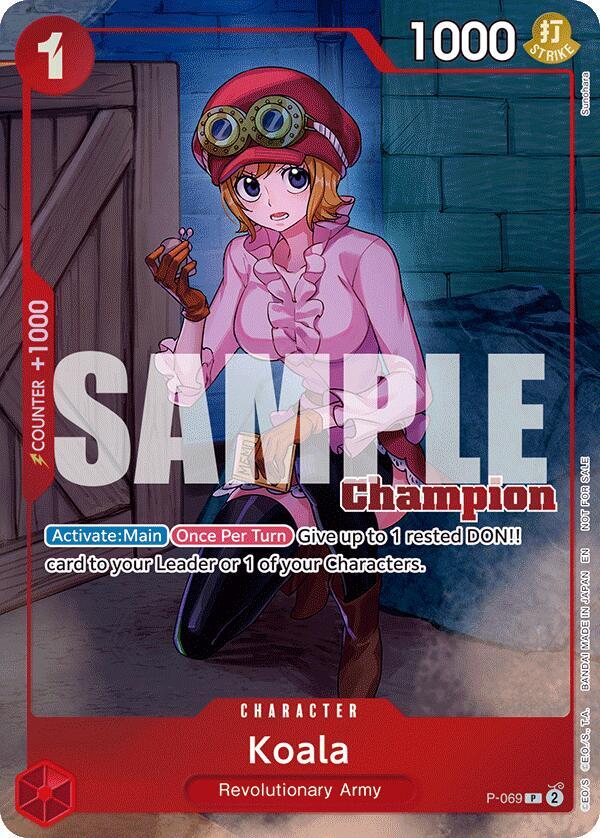 Koala (CS 25-26 Winner Card Set 2) P-069 card from One Piece Promotion Cards