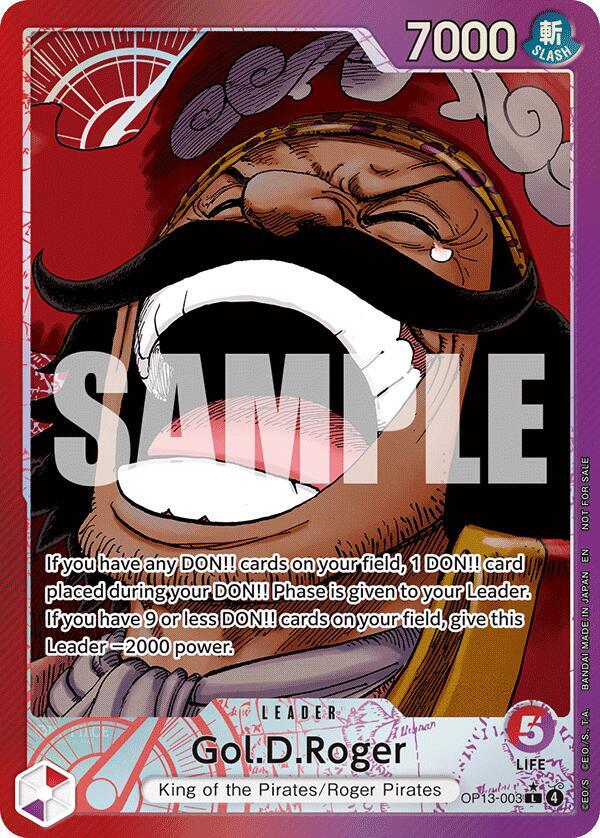 Gol.D.Roger (Jumbo) OP13-003 card from One Piece Promotion Cards