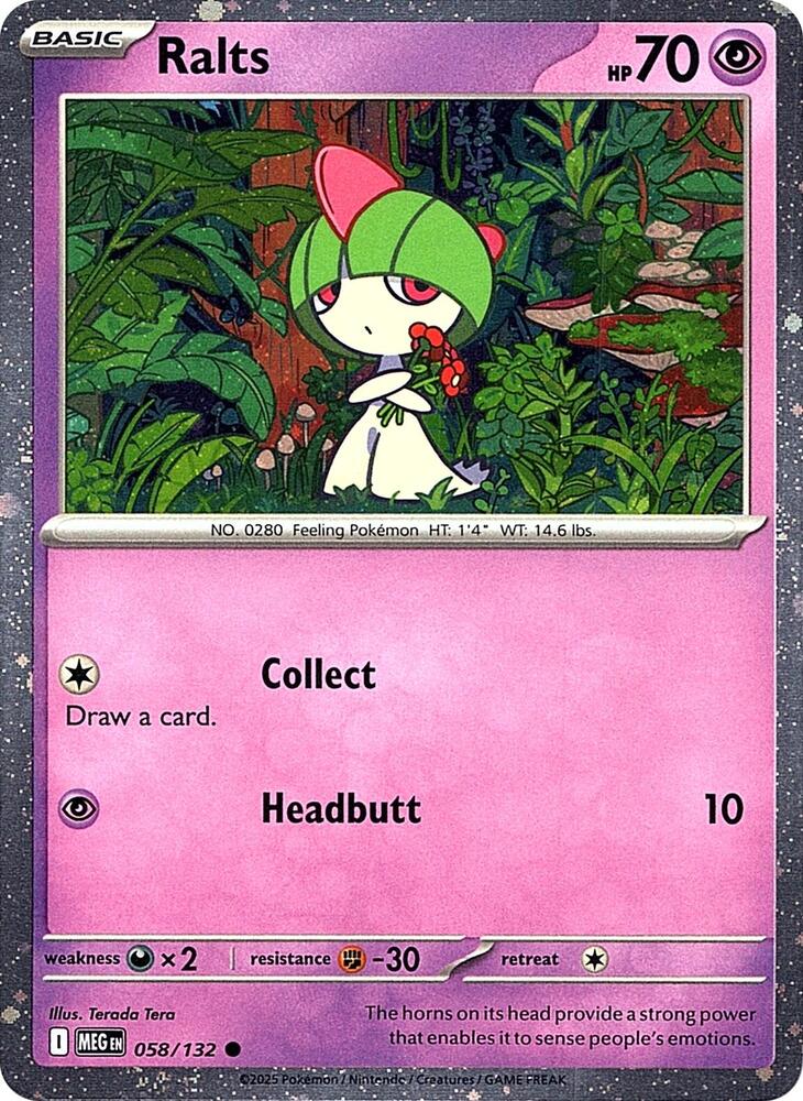 Ralts (Cosmos Holo) 058/132 card from Miscellaneous Cards & Products
