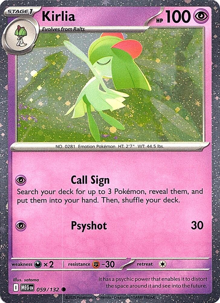 Kirlia (Cosmos Holo) 059/132 card from Miscellaneous Cards & Products