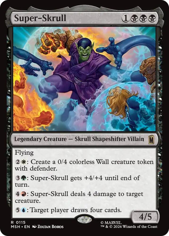 Super-Skrull 115 card from Marvel Super Heroes