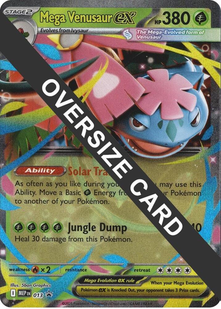 Mega Venusaur ex 013 card from Jumbo Cards