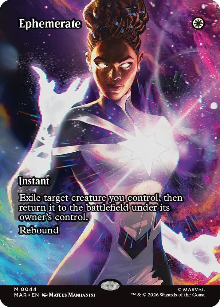 Ephemerate (Borderless) 44 card from Marvel Universe Eternal-Legal