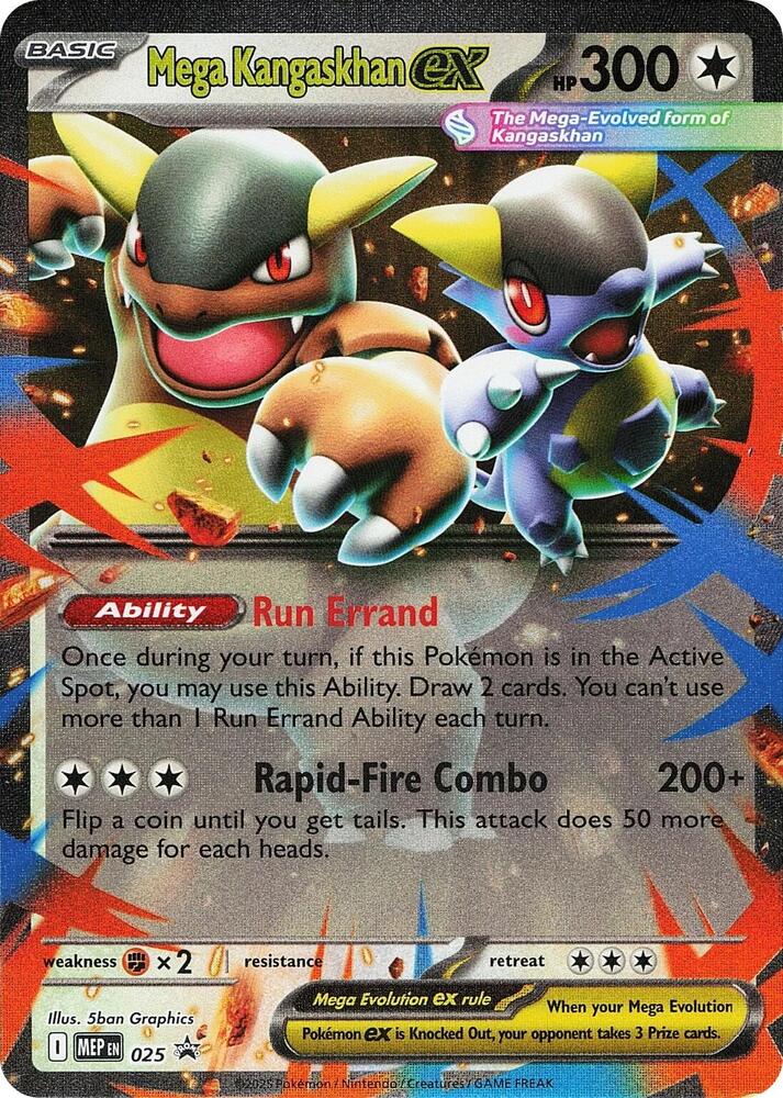 Mega Kangaskhan ex 025 card from ME: Mega Evolution Promo