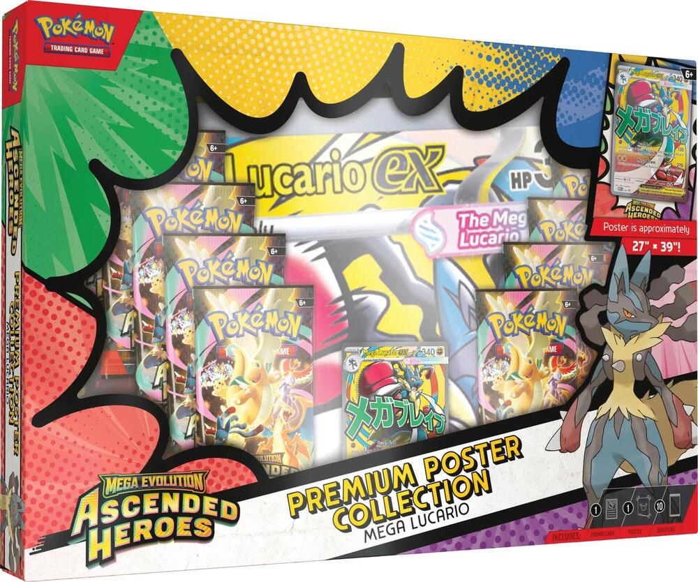Premium Poster Collection: Mega Lucario card from ME: Ascended Heroes