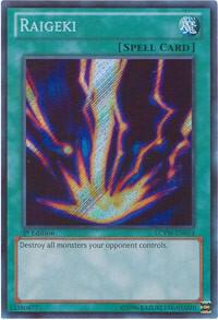 Raigeki LCYW-EN054 card from Legendary Collection 3: Yugi's World