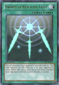 Swords of Revealing Light LCYW-EN057 card from Legendary Collection 3: Yugi's World