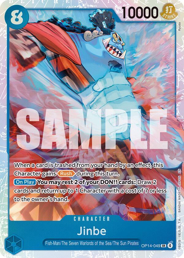 Jinbe OP14-049 card from The Azure Sea's Seven