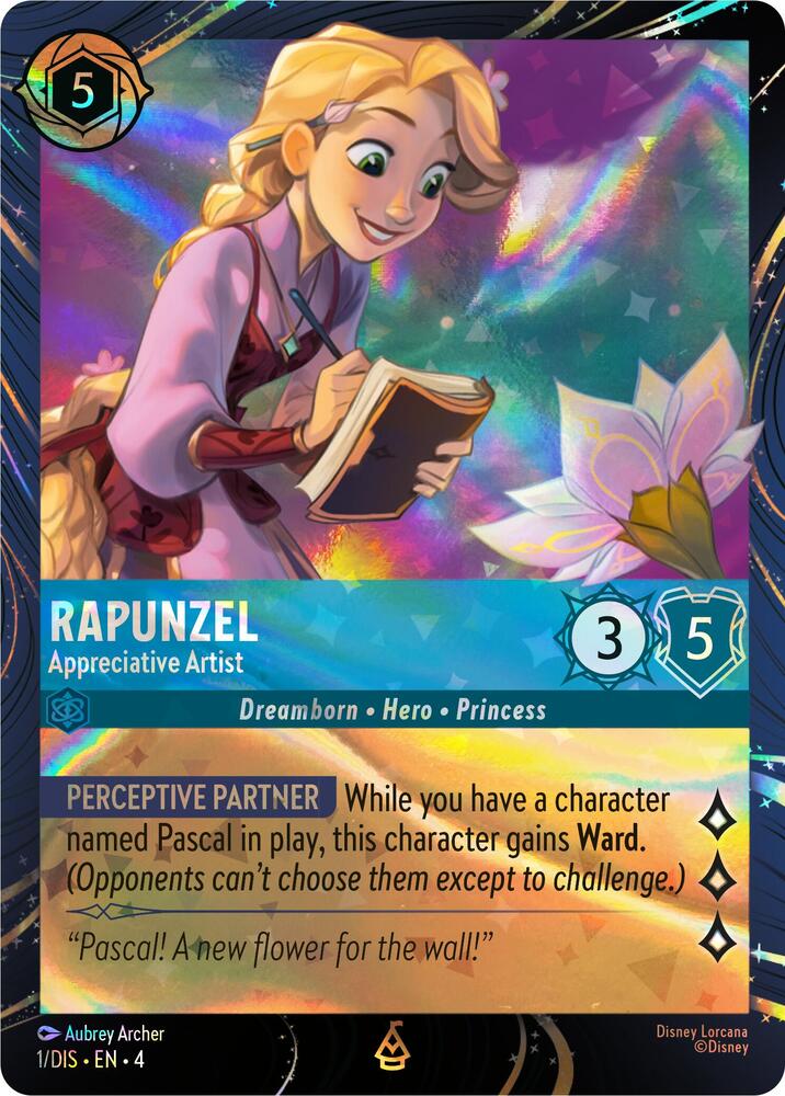 Rapunzel - Appreciative Artist 1 card from Disney Lorcana Promo Cards