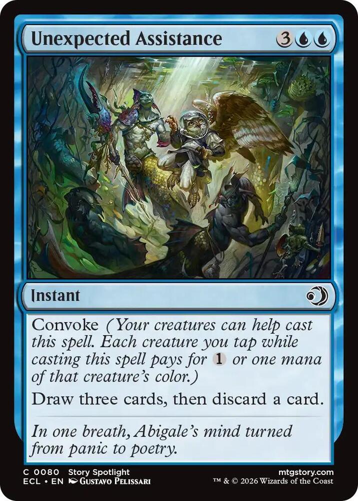 Unexpected Assistance 80 card from Lorwyn Eclipsed