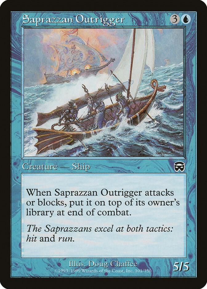 Saprazzan Outrigger 101 card from Mercadian Masques