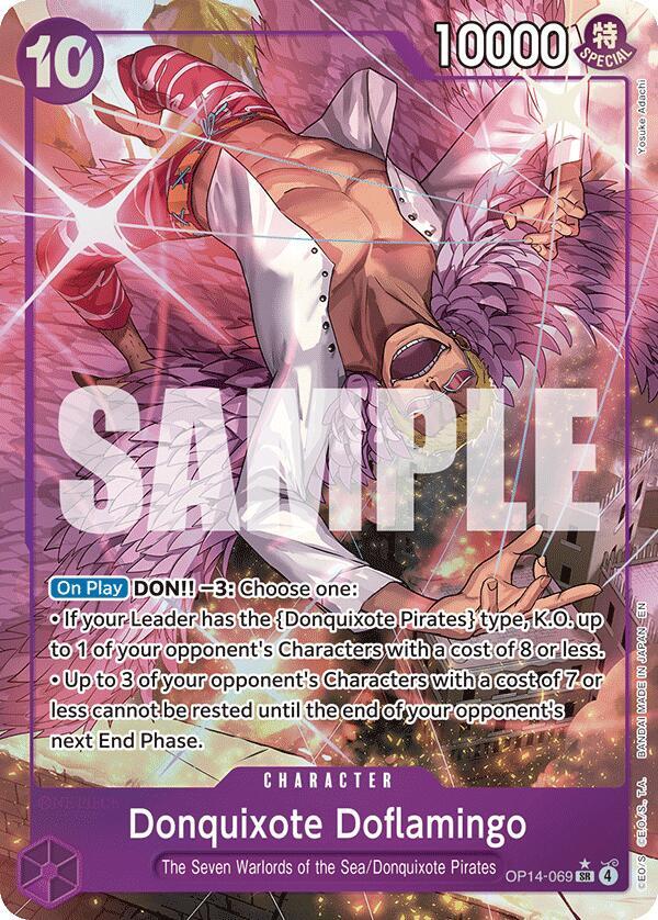 Donquixote Doflamingo (Alternate Art) OP14-069 card from The Azure Sea's Seven