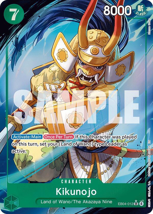 Kikunojo (Alternate Art) EB04-012 card from The Azure Sea's Seven