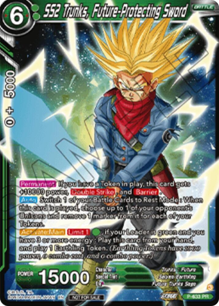SS2 Trunks, Future-Protecting Sword (Championship 2025 Finals Pack) P-633 card from Tournament Promotion Cards