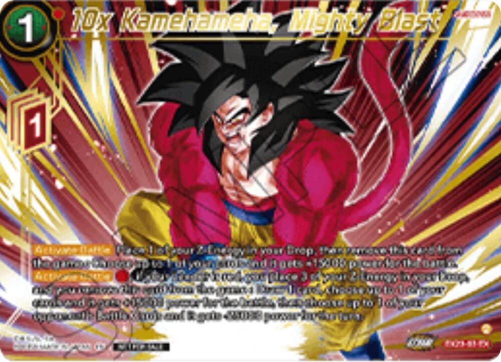 10x Kamehameha, Mighty Blast (Championship 2025 Finals Premium Pack) EX28-03 card from Tournament Promotion Cards