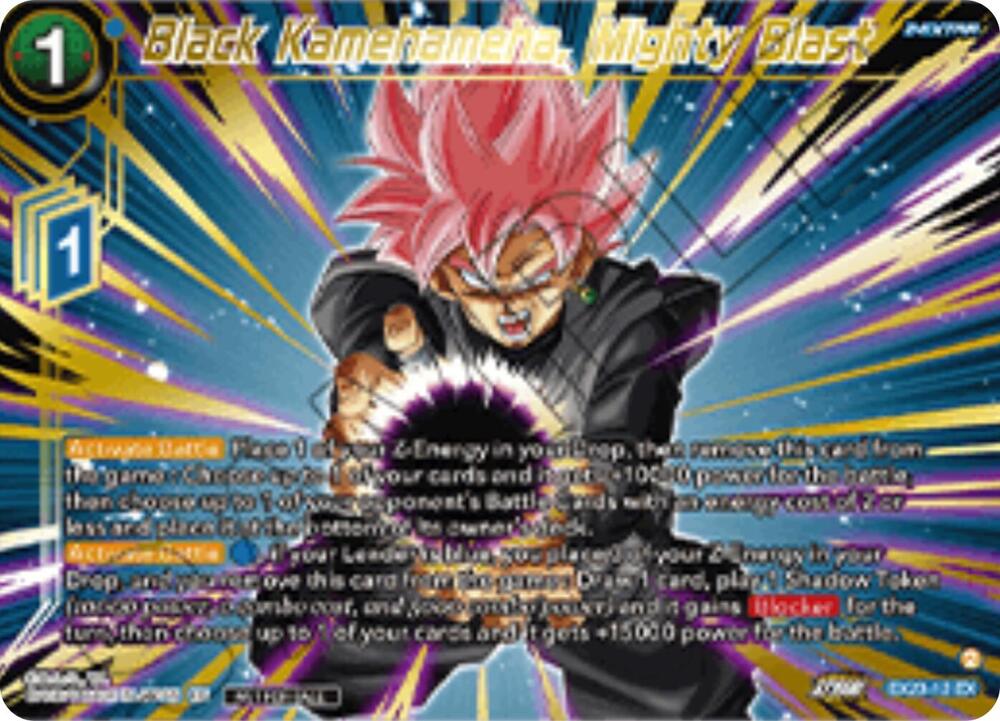 Black Kamehameha, Mighty Blast (Championship 2025 Finals Premium Pack) EX23-12 card from Tournament Promotion Cards