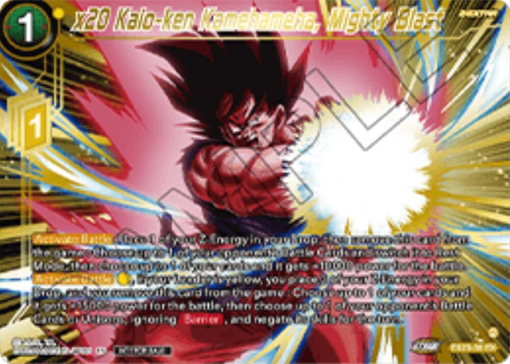 x20 Kaio-ken Kamehameha, Mighty Blast (Championship 2025 Finals Premium Pack) EX23-30 card from Tournament Promotion Cards