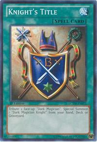 Knight's Title LCYW-EN072 card from Legendary Collection 3: Yugi's World