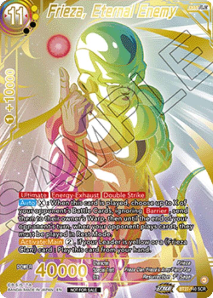Frieza, Eternal Enemy (Championship 2025 Finals Alternate Art Card) BT27-140 card from Tournament Promotion Cards