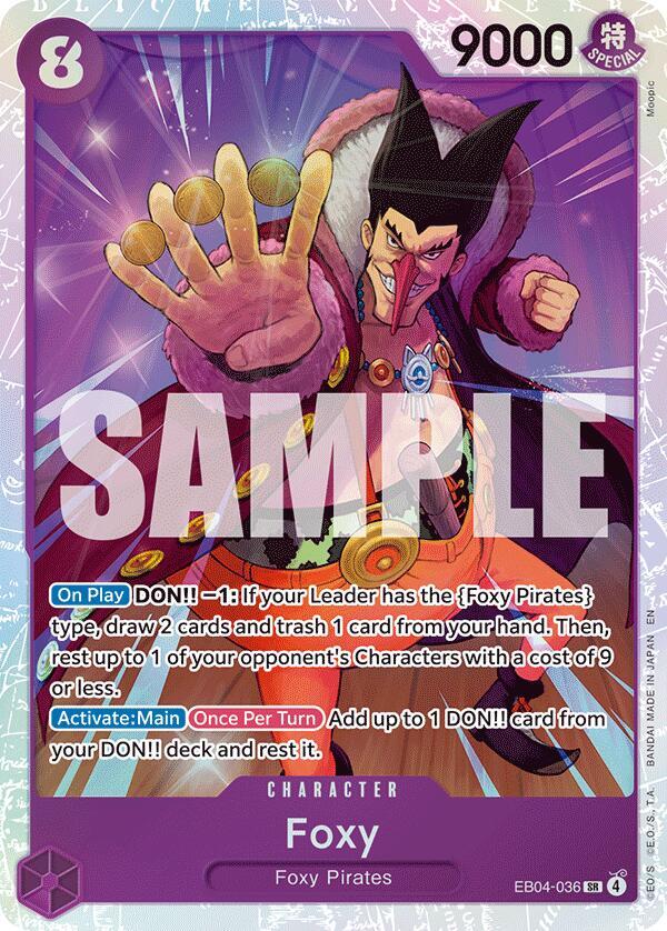 Foxy EB04-036 card from The Azure Sea's Seven