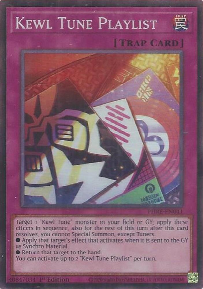 Kewl Tune Playlist (Super Rare) PHRE-EN041 card from Phantom Revenge