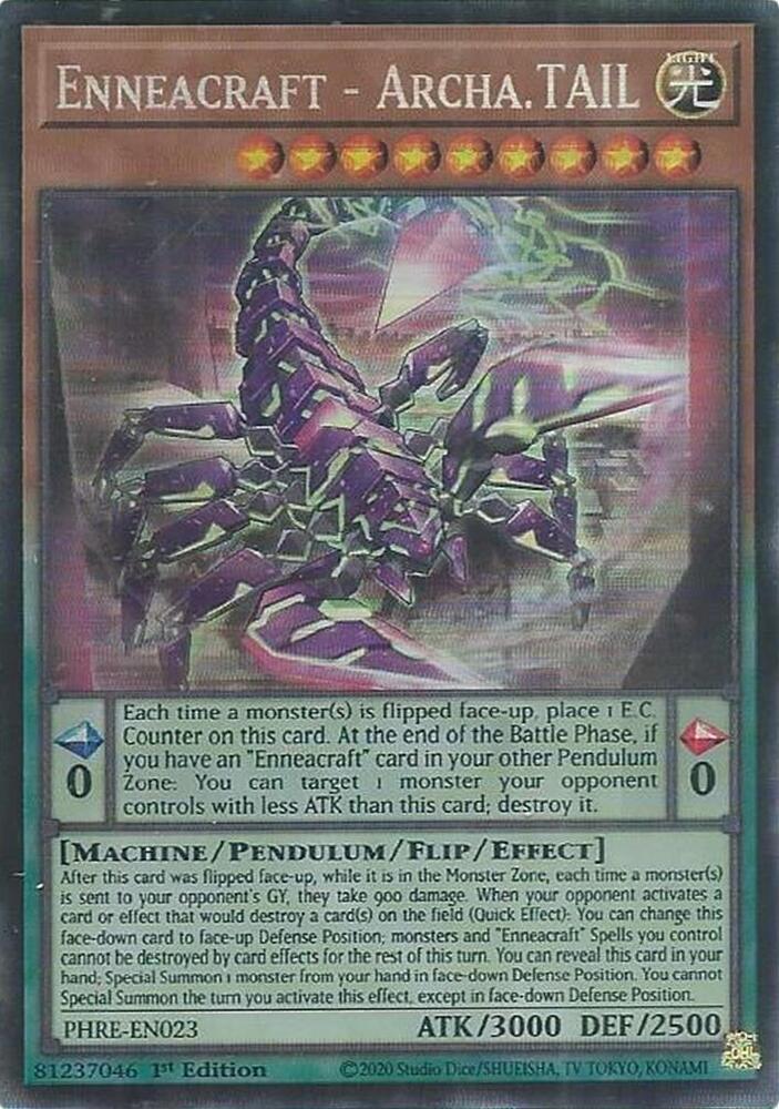 Enneacraft - Archa.TAIL (CR) PHRE-EN023 card from Phantom Revenge