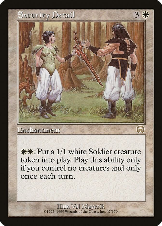 Security Detail 47 card from Mercadian Masques
