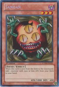 Sangan LCYW-EN120 card from Legendary Collection 3: Yugi's World