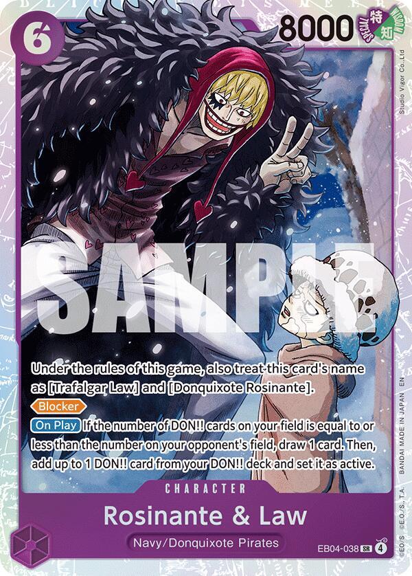 Rosinante & Law EB04-038 card from The Azure Sea's Seven